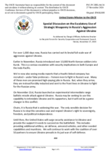 Statement by the Delegation of the United States of America on the escalatory use of strategic weaponry in Russia’s aggression against Ukraine