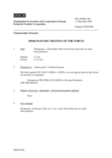 Journal of the 1094th Plenary Meeting of the Forum for Security Co-operation