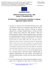 Statement by the Hungarian EU Presidency on the Russian Federation’s ongoing aggression against Ukraine