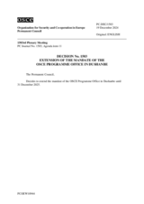 Permanent Council Decision No. 1503