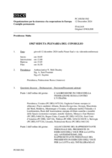 Giornale della 1502a Seduta plenaria del Consiglio permanente