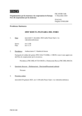 Giornale della 1094a Seduta plenaria del Foro di cooperazione per la sicurezza