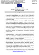 Opening statement by the Polish EU Presidency 