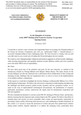 Opening statement by the Delegation of Armenia