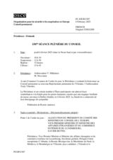 Journal de la 1507ème séance plénière du Conseil permanent
