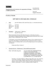 Giornale della 1507a Seduta plenaria del Consiglio permanente