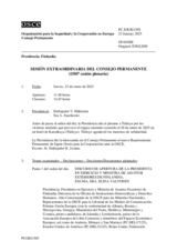 Diario de la 1505ª Sesión extraordinaria del Consejo Permanente