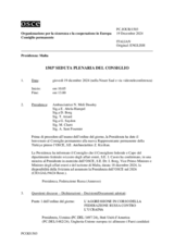 Giornale della 1503a Seduta plenaria del Consiglio permanente