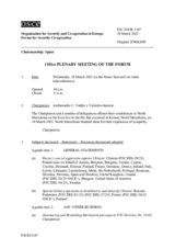 Journal of the 1101st Plenary Meeting of the Forum for Security Co-operation