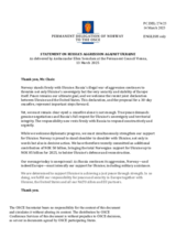 Statement by the Delegation of Norway on the Russian Federation’s ongoing aggression against Ukraine