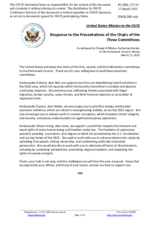 Statement by the Delegation of the United States of America in response to the presentations by the Chairs of the Three Committees