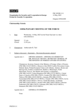 Journal of the 1105th Plenary Meeting of the Forum for Security Co-operation