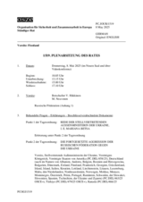 Journal der 1519. Plenarsitzung des Ständigen Rates 