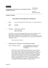 Giornale della 1521a Seduta plenaria del Consiglio permanente