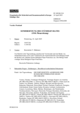 Journal der 1518. Sondersitzung des Ständigen Rates