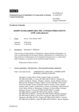 Diario de la 1518ª Sesión extraordinaria del Consejo Permanente