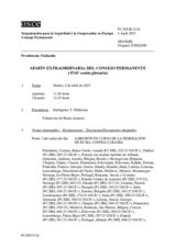 Diario de la 1516ª Sesión extraordinaria del Consejo Permanente