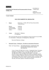 Journal der 1512. Plenarsitzung des Ständigen Rates 