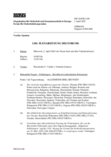 Journal der 1103. Plenarsitzung des Forums für Sicherheitskooperation