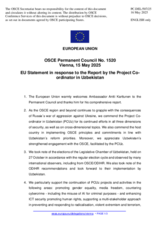 Statement by the Polish EU Presidency in response to the report by the OSCE Project Co-ordinator in Uzbekistan, Ambassador Antti Karttunen