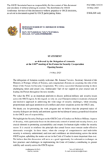 Opening statement by the Delegation of Armenia