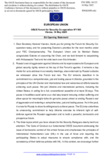 Opening statement by the Polish EU Presidency