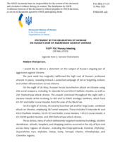 Statement by the Delegation of Ukraine on Russia’s war of aggression against Ukraine