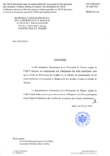 Response by the Delegation of Monaco to the Questionnaire on Anti-Personnel Mines and Explosive Remnants of War