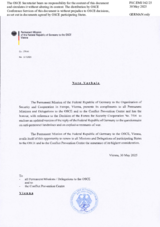 Response by the Delegation of Germany to the Questionnaire on Anti-Personnel Mines and Explosive Remnants of War