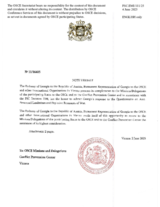 Response by the Delegation of Georgia to the Questionnaire on Anti-Personnel Mines and Explosive Remnants of War