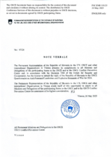 Response by the Delegation of Slovenia to the Questionnaire on Anti-Personnel Mines and Explosive Remnants of War