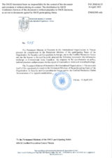 Information Exchange by the Delegation of Romania on Conventional Arms Transfer