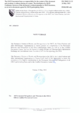 Information Exchange by the Delegation of Bosnia and Herzegovina on Conventional Arms Transfer