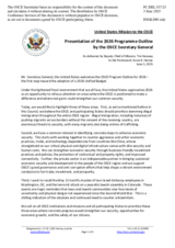 Statement by the Delegation of the United States of America in response to the presentation of the 2026 Programme Outline by the Secretary General, Ambassador Feridun H. Sinirlioğlu