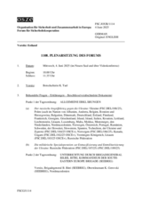 Journal der 1108. Plenarsitzung des Forums für Sicherheitskooperation