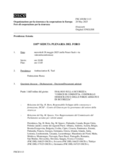 Giornale della 1107a Seduta plenaria del Foro di cooperazione per la sicurezza