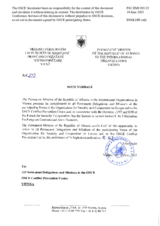 Information Exchange by the Delegation of Albania on Conventional Arms Transfer