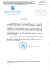 Response by the Delegation of Spain to the Questionnaire on Participating States’ Policy and/or National Practices and Procedures for the Export of Conventional Arms and Related Technology