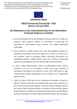 Statement by the Polish EU Presidency on the International Day for the Elimination of Sexual Violence in Conflict, observed on 19 June 2025