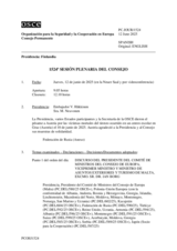 Diario de la 1524ª Sesión plenaria del Consejo Permanente