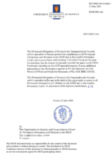 Additional response by the Delegation of Norway to the Questionnaire on Anti-Personnel Mines and Explosive Remnants of War