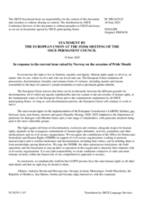 Statement by the Polish EU Presidency on the observance of Pride Month, 1–30 June 2025