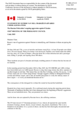 Statement by the Delegation of Canada on the Russian Federation’s ongoing aggression against Ukraine