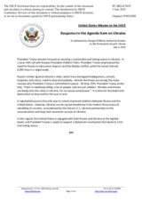 Statement by the Delegation of the United States of America on the Russian Federation’s ongoing aggression against Ukraine