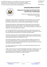 Statement by the Delegation of the United States of America in response to the report by the Head of the OSCE Mission to Montenegro, Ambassador Jan Haukaas