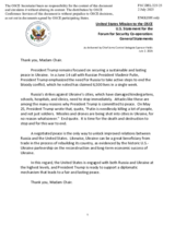 Statement by the Delegation of the United States of America on Russia’s war of aggression against Ukraine