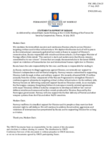 Statement by the Delegation of Norway on Russia’s war of aggression against Ukraine