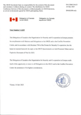 Response by the Delegation of Canada to the Questionnaire on Anti-Personnel Mines and Explosive Remnants of War