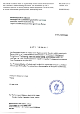 Information Exchange by the Delegation of Ireland on Conventional Arms Transfer