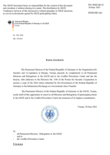 Information Exchange by the Delegation of Germany on Conventional Arms Transfer